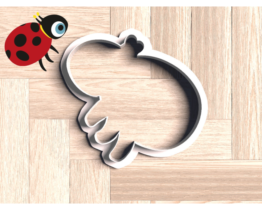 Ladybug Cookie Cutter. Cartoon Cookie Cutter. Cocomelon Cookie Cutter