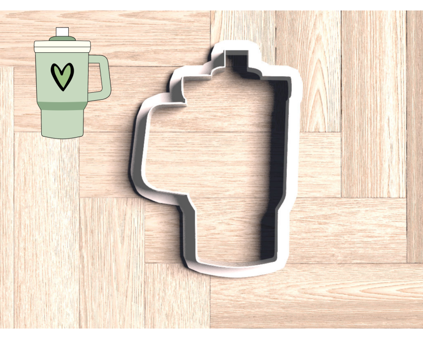 Stanley Tumbler Cookie Cutter. Tumbler Cookie Cutter. Food Cookie Cutter.
