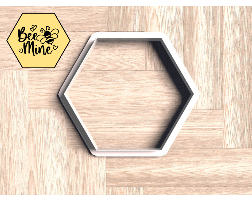 Hexagon Cookie Cutter. geometric shape Cookie Cutter. Bee Hive Style Cookie Cutter