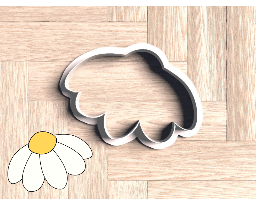 Funky Daisy Cookie Cutter. Flower Cookie Cutter. Summer Cookie Cutter