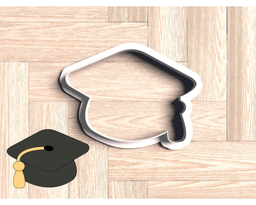 Cute Graduation Cap Cookie Cutter. School/Grad Cookie Cutter