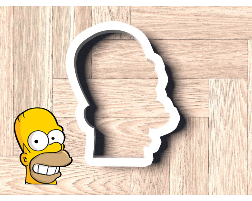 Homer Head Cookie Cutter. Simpson cookie cutter. Homer Cookie Cutter