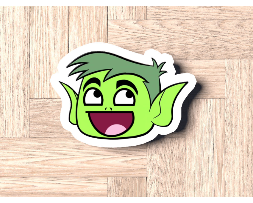 Beast Boy Cookie Cutter. Cartoon Cookie Cutter. Teen Titans Go Cookie Cutter