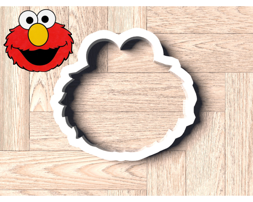 Elmo Cookie Cutter. Elmo Head Cookie Cutter. Sesame Street Cookie Cutter