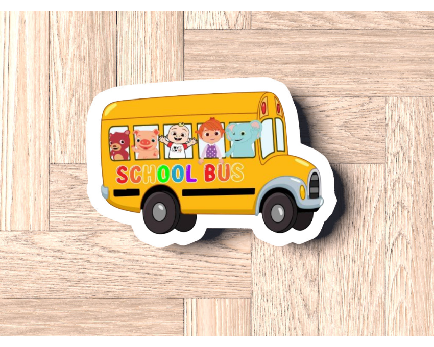 Cocomelon School Bus Cookie Cutter. Cartoon Cookie Cutter. Cocomelon Street Cookie Cutter