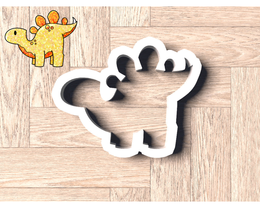 Stegosaurus Cookie Cutter. Dinosaur Cookie Cutter.  Animal Cookie Cutter