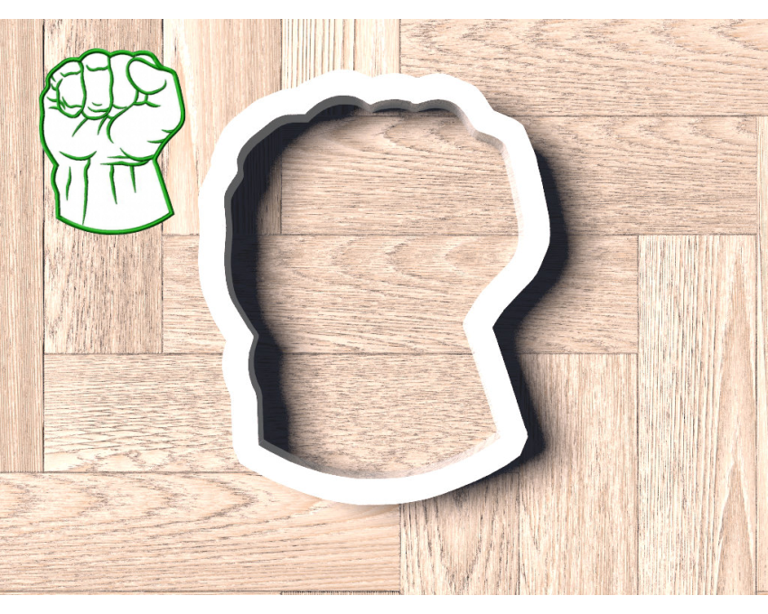 Hulk Fist Cookie Cutter. Super Hero Cookie Cutter