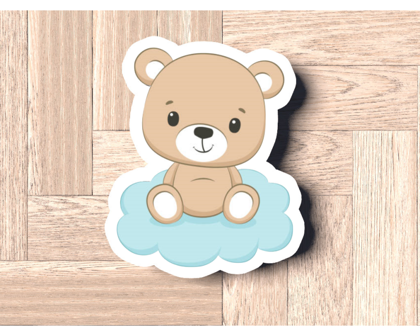 Bear On Cloud Cookie Cutter. Animal Cookie Cutter