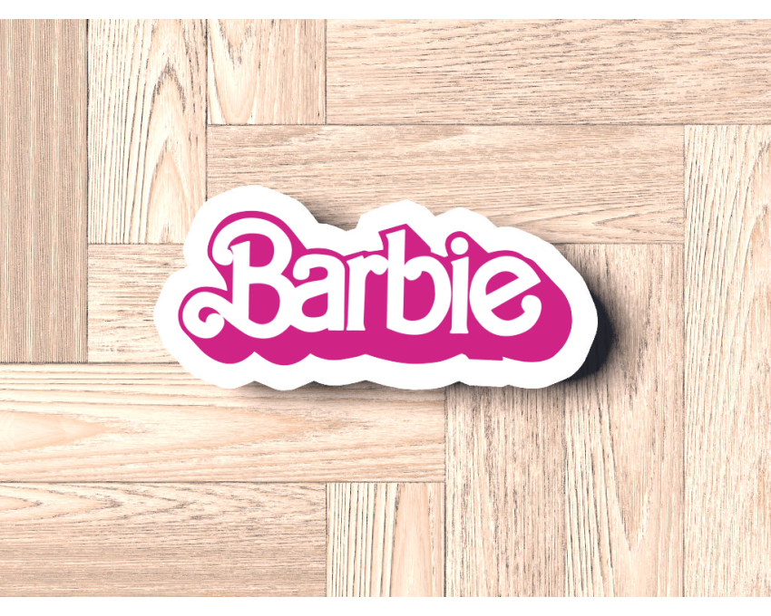 Barbie Name Plaque Cookie Cutter. Barbie Cookie Cutter