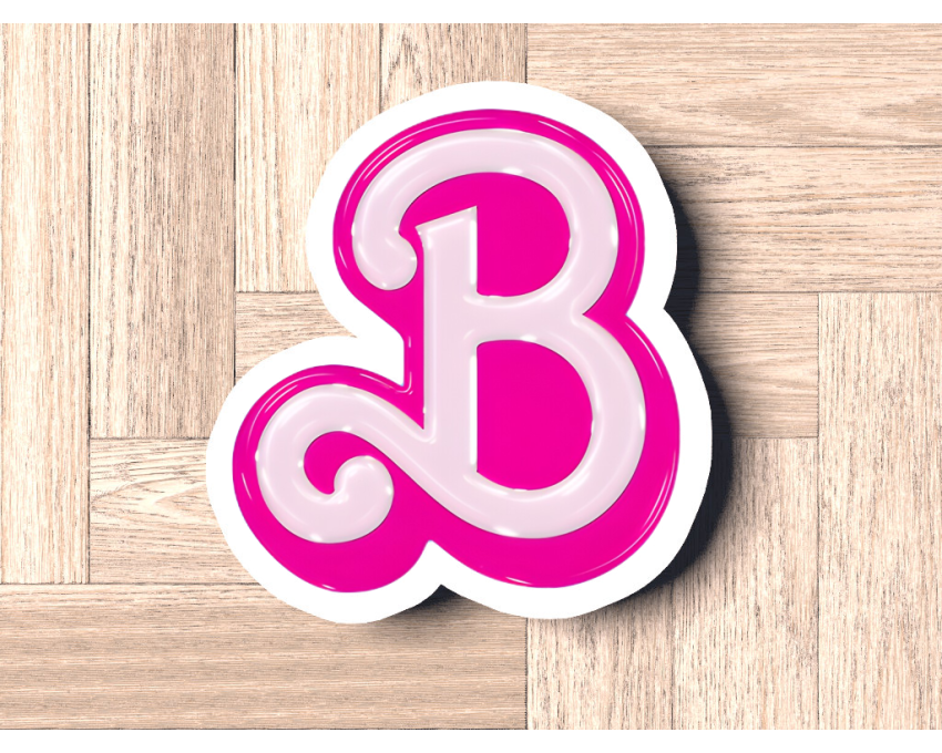 Letter B Cookie Cutter. Barbie Cookie Cutter. 