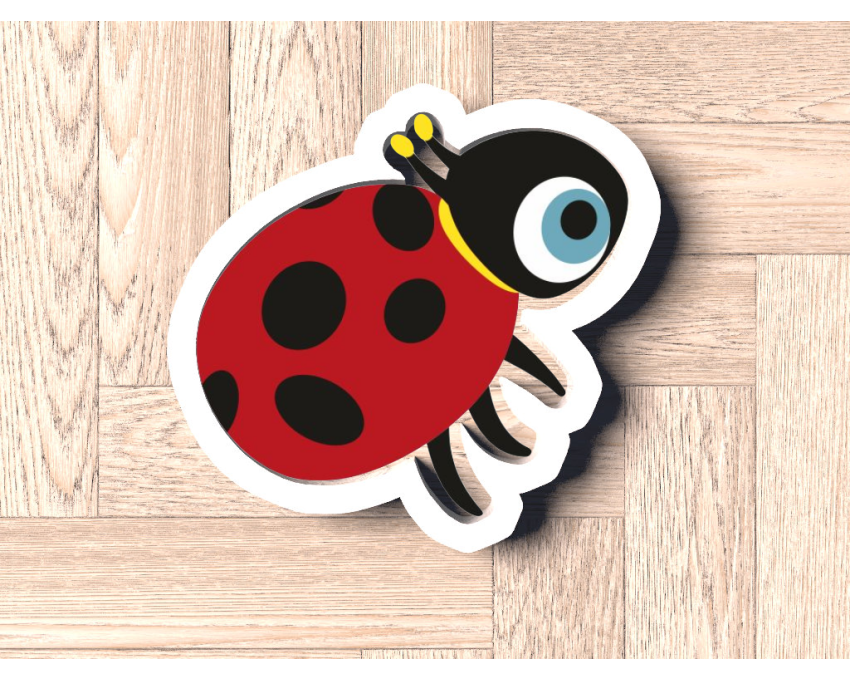 Ladybug Cookie Cutter. Cartoon Cookie Cutter. Cocomelon Cookie Cutter