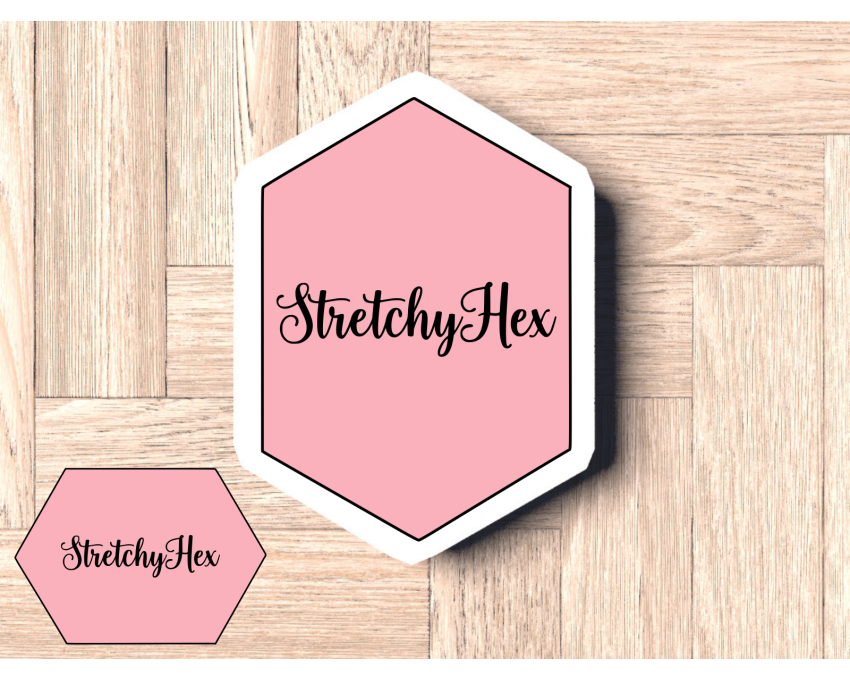 Stretched Hexagon Cookie Cutter. Geometric shape Cookie Cutter. Elongated Hexagon Cookie Cutter