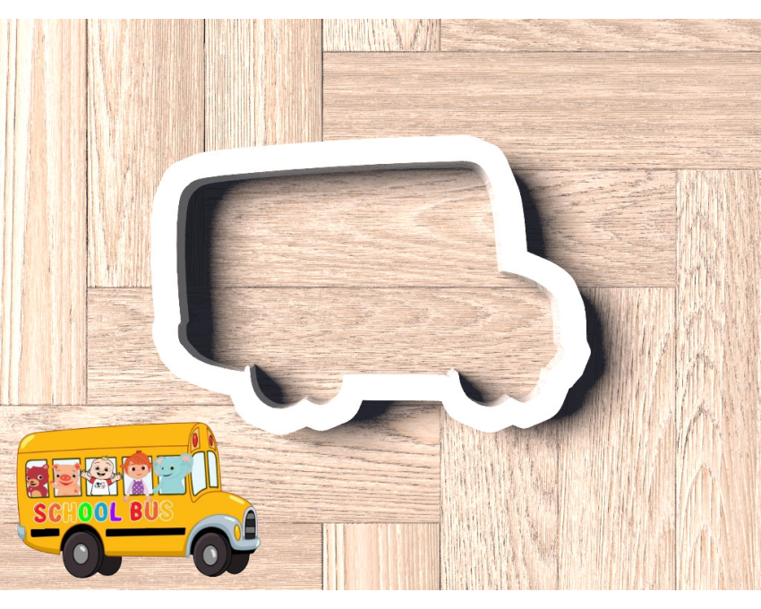 Cocomelon School Bus Cookie Cutter. Cartoon Cookie Cutter. Cocomelon Street Cookie Cutter