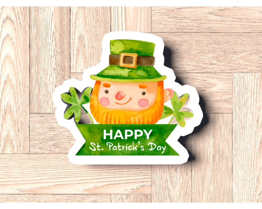 Leprechaun Plaque1 Cookie Cutter. St Patrick's Day Cookie Cutter