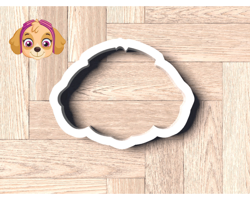 Skye Cookie Cutter. Cartoon Cookie Cutter. PAW Patrol Cookie Cutter