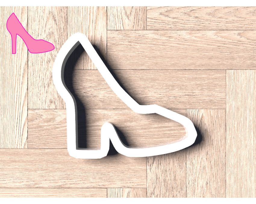 Barbie Shoe Cookie Cutter. Barbie Cookie Cutter. Girl High Heels Cookie Cutter