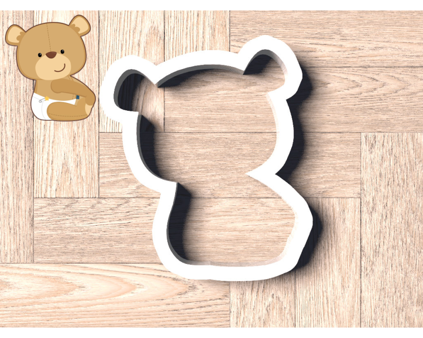 Baby  Bear Cookie Cutter. Cartoon Cookie Cutter