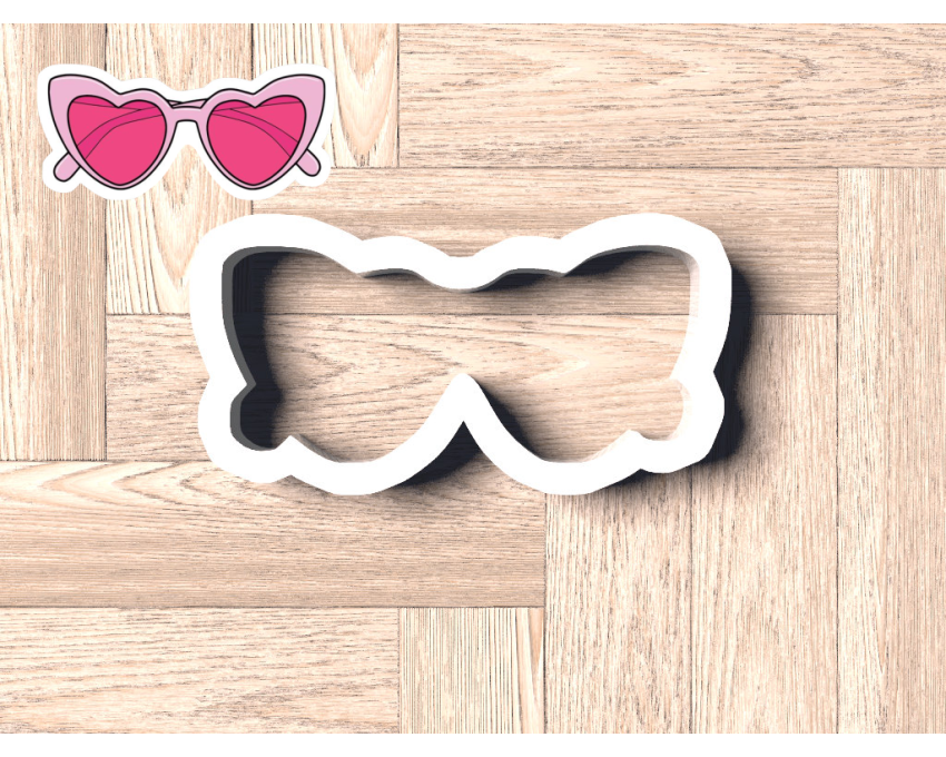 Barbie Sunglasses Cookie Cutter. Barbie Cookie Cutter. Girl Sunglasses Cookie Cutter