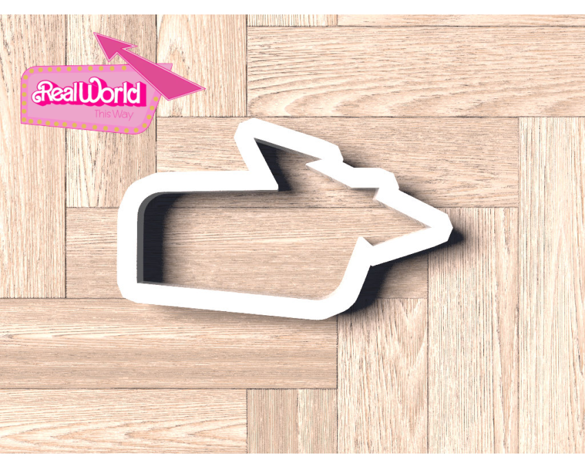 Real World This Way Sign Cookie Cutter. Barbie Cookie Cutter. Barbie Movie Cookie Cutter