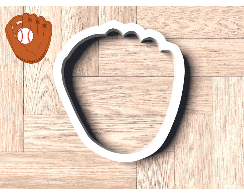 Baseball Glove Cookie Cutter. Baseball Cookie Cutter. Sports Cookie Cutter