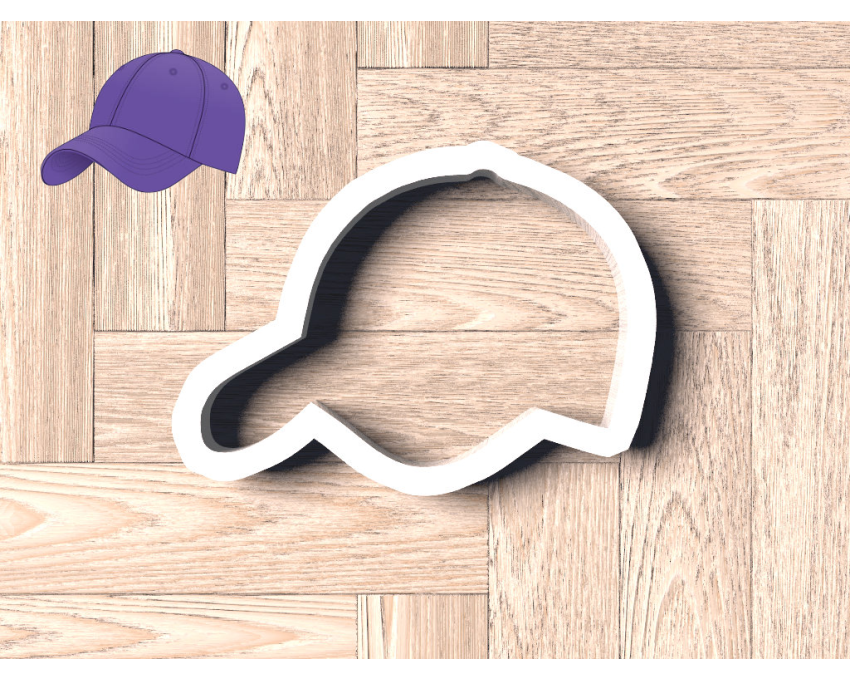 Baseball Hat Cookie Cutter. Baseball Cookie Cutter. Sports Cookie Cutter