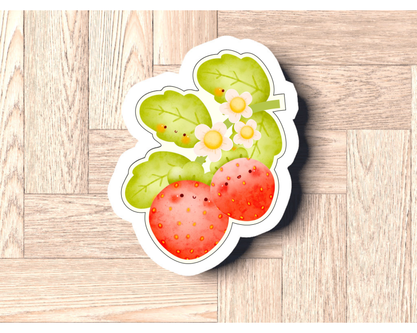 Strawberry Stem Cookie Cutter. Fruit Cookie Cutter. Berry Sweet One Birthday Cookie Cutter