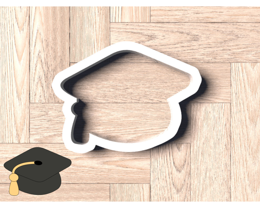 Cute Graduation Cap Cookie Cutter. School/Grad Cookie Cutter