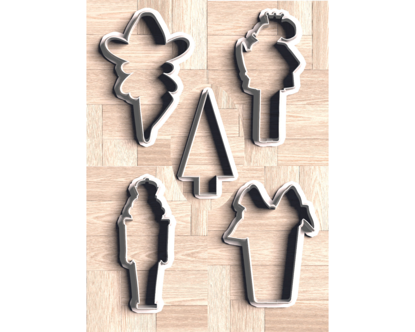 2024 Nutcracker Theme Tall Cookie Cutters. Nutcracker Cookie Cutter. Sugar Plum Fairy Cookie Cutter. Mouse King Cookie Cutter. Tall Gift Box Cookie Cutter. Xmas Tree Cookie Cutter.
