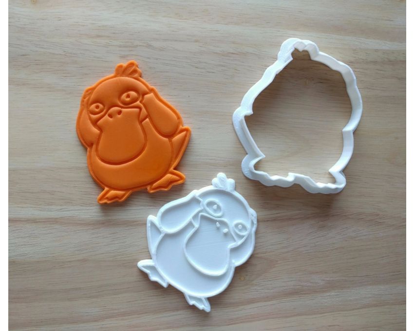 Psyduck Cookie Cutter and Stamp Set. Pokemon Cookie Cutter