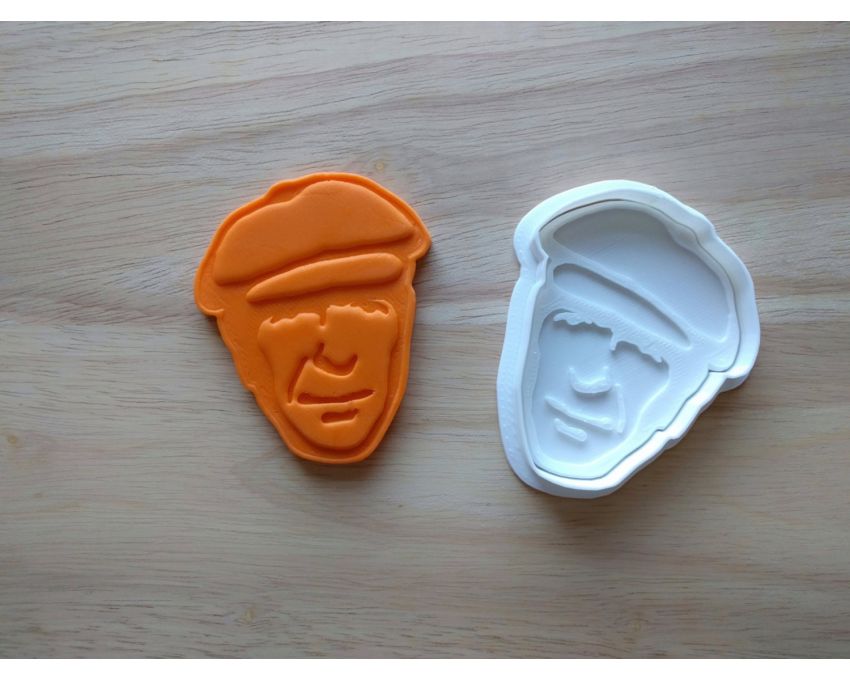 Leonard Cohen Cookie Cutter and Stamp Set. Celebrity Cookie Cutter