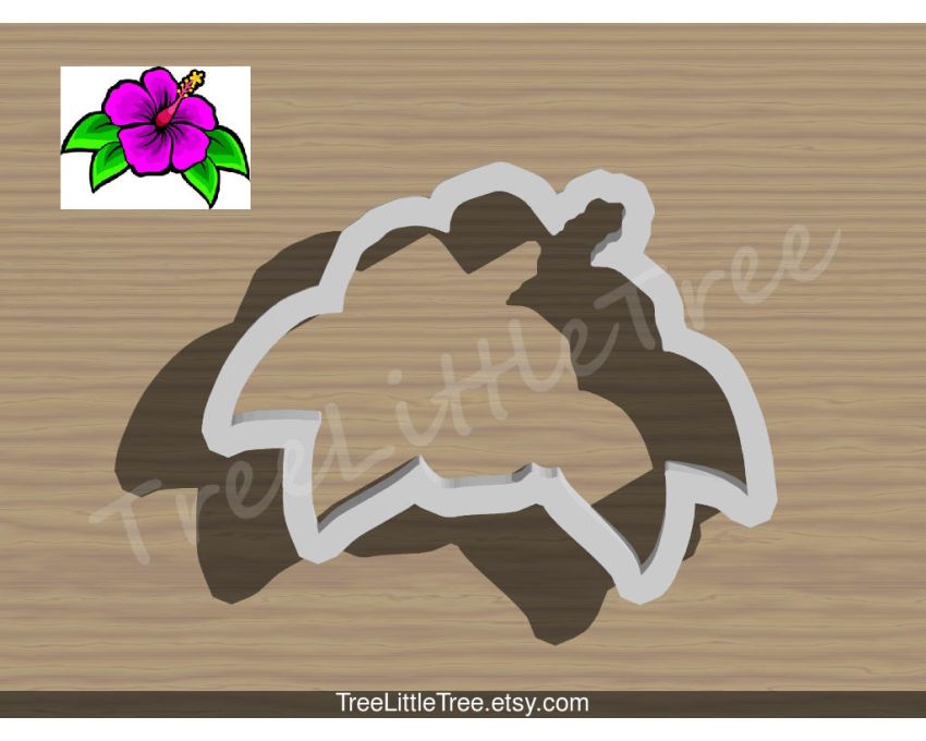 Hawaii Flower Cookie Cutter. Flower Cookie Cutter