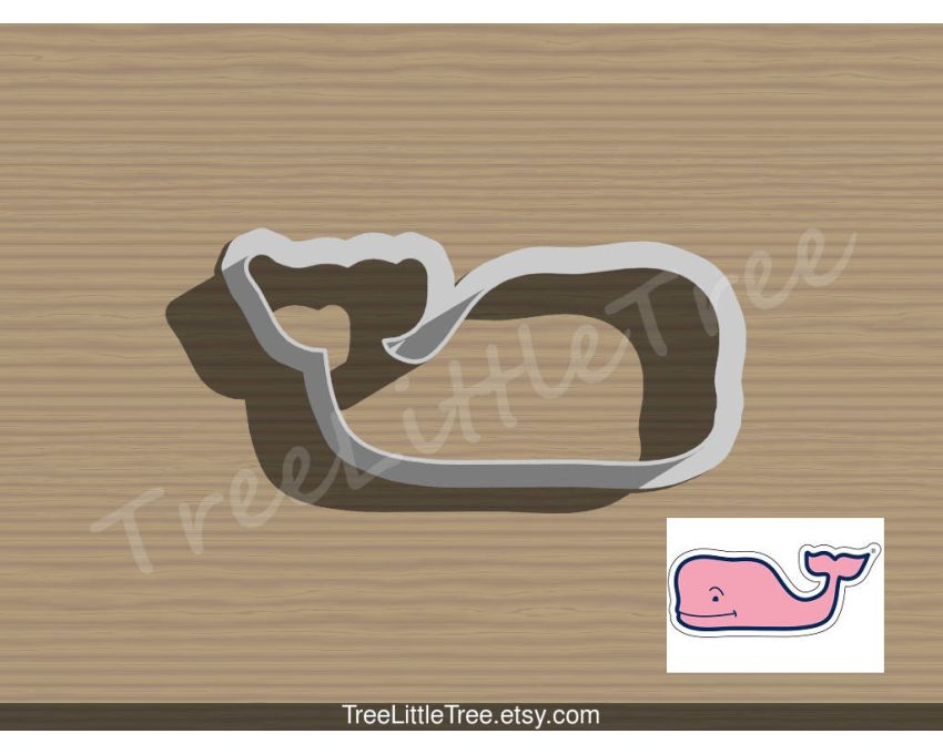Pink Whale Cookie Cutter. Animal Cookie Cutter