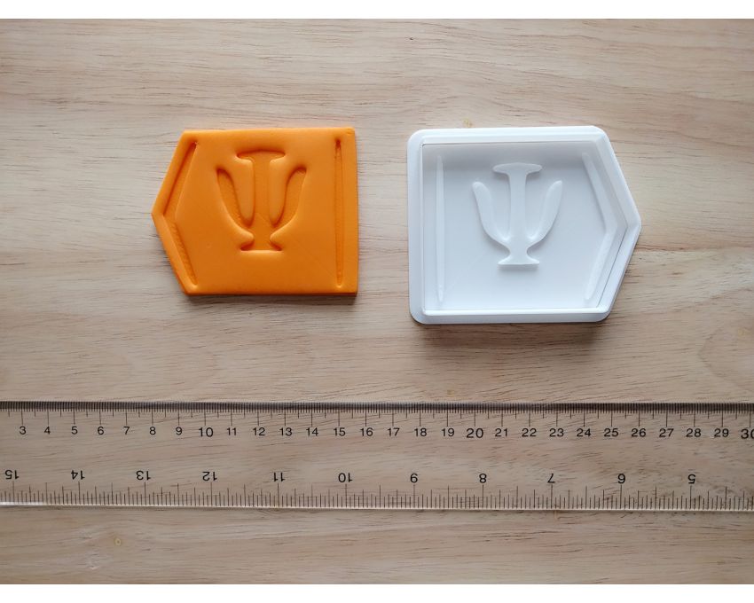 Quantum Bra-Psi Cookie Cutter and Stamp Set. Quantum Cookie Cutter