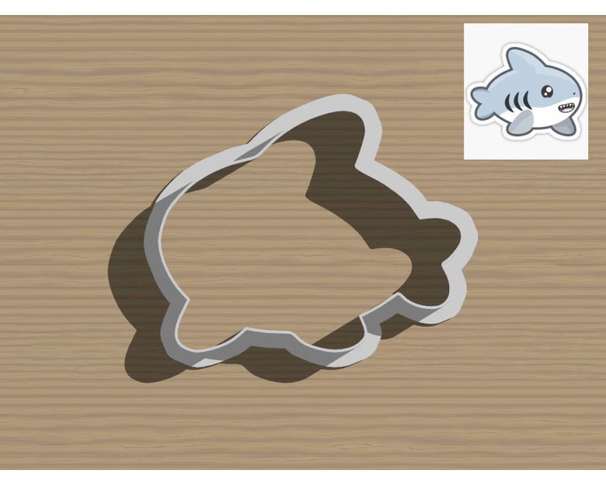 Cute Shark Cookie Cutter. Animal Cookie Cutter