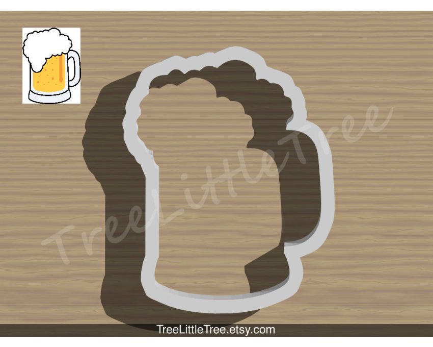 Beer Mug Cookie Cutter. Unique Cookie Cutter