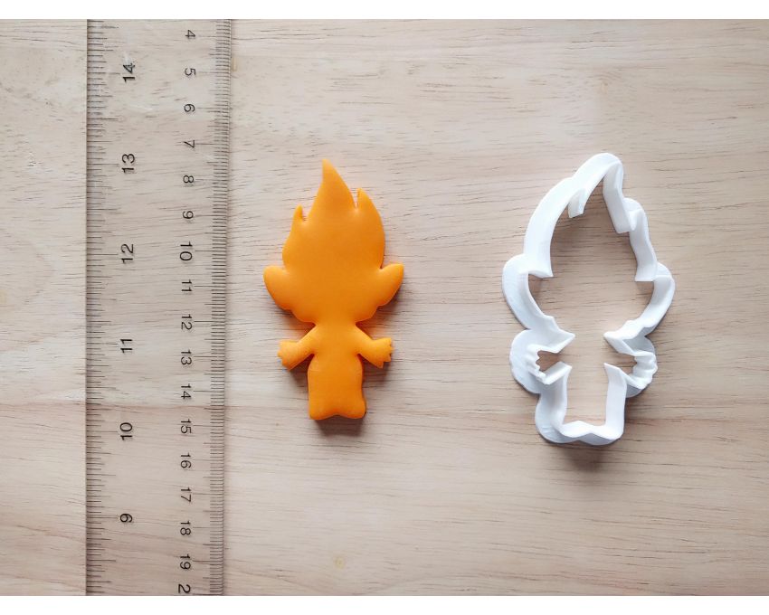 Troll Doll Cookie Cutter. Cartoon Cookie Cutter