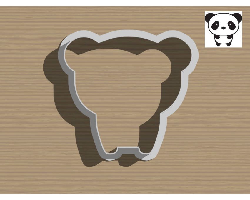 Panda Cookie Cutter. Animal Cookie Cutter