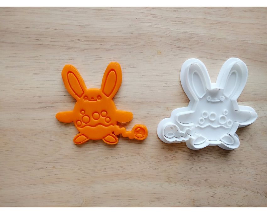 Azumarill Cookie Cutter and Stamp Set. Pokemon Cookie Cutter