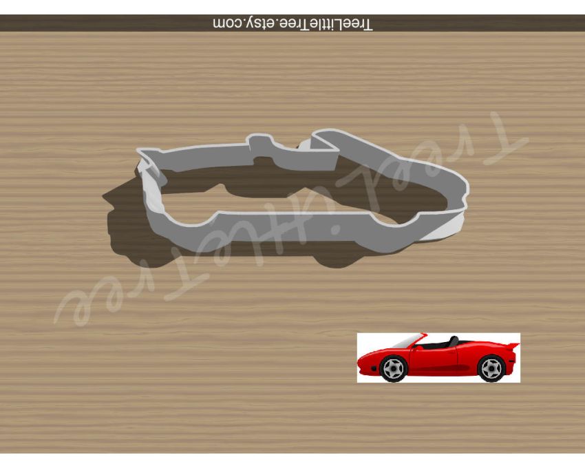 Ferrari Cookie Cutter. Car Cookie Cutter