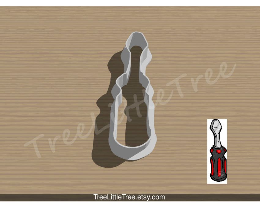 Screw Driver Cookie Cutter. Father’s Day Cookie Cutter