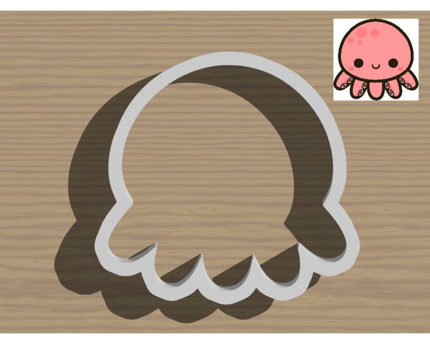 Octopus Cookie Cutter. Animal Cookie Cutter