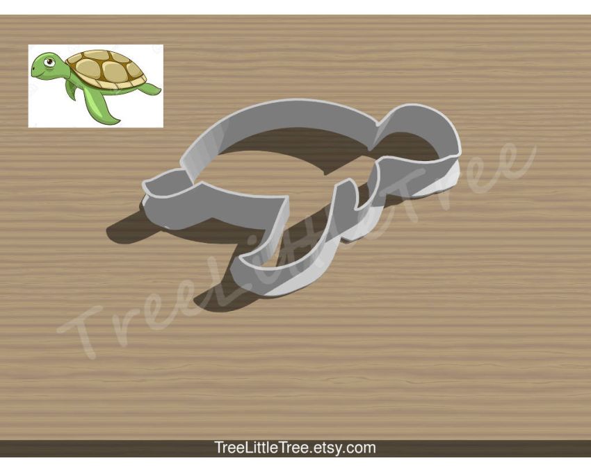 Sea Turtle Cookie Cutter. Animal Cookie Cutter