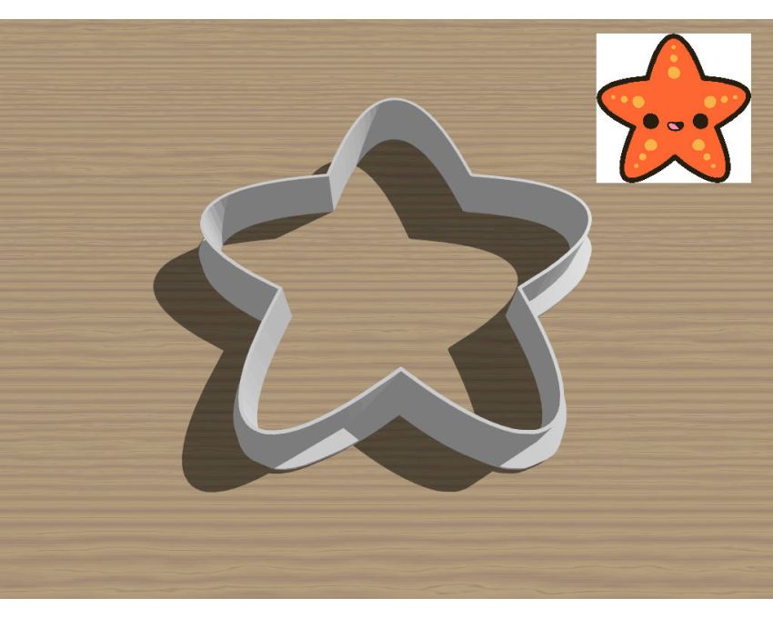 Starfish Cookie Cutter. Animal Cookie Cutter