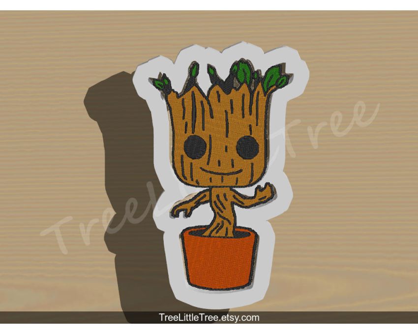 Baby Groot Cookie Cutter. Cartoon Cookie Cutter