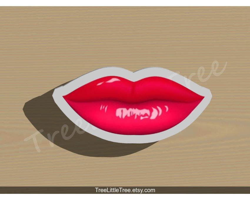 Lip Style2 Cookie Cutter.Valentine's day Cookie Cutter