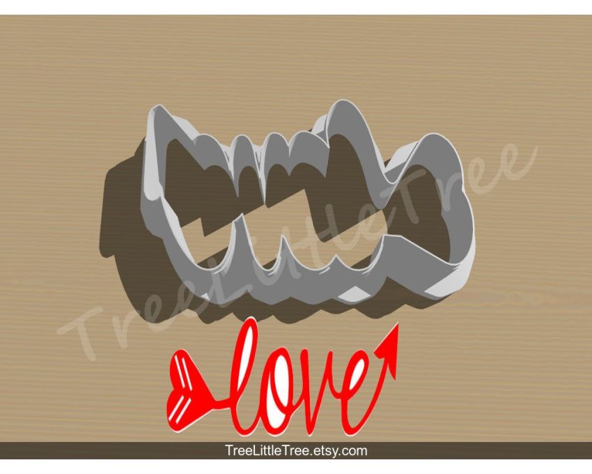 Aim For Love Cookie Cutter. Valentine's day Cookie Cutter