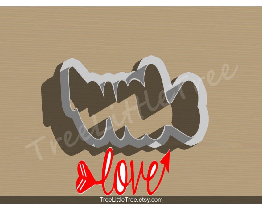 Aim For Love Cookie Cutter. Valentine's day Cookie Cutter