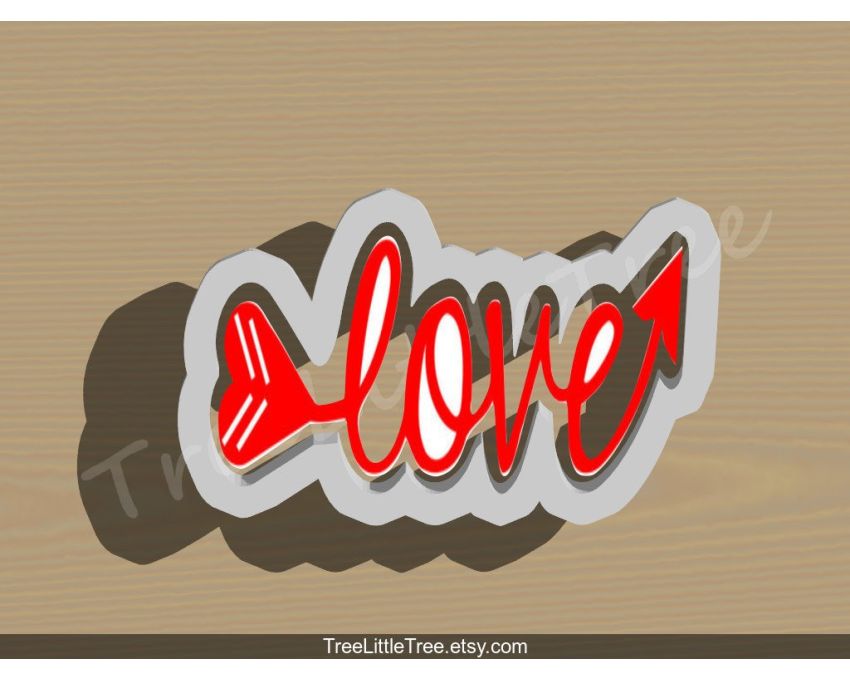 Aim For Love Cookie Cutter. Valentine's day Cookie Cutter