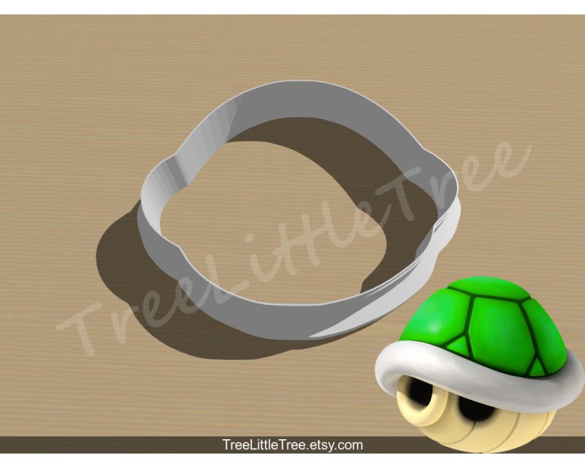 Mario Turtle Shell Cookie Cutter. Super Mario Cookie Cutter