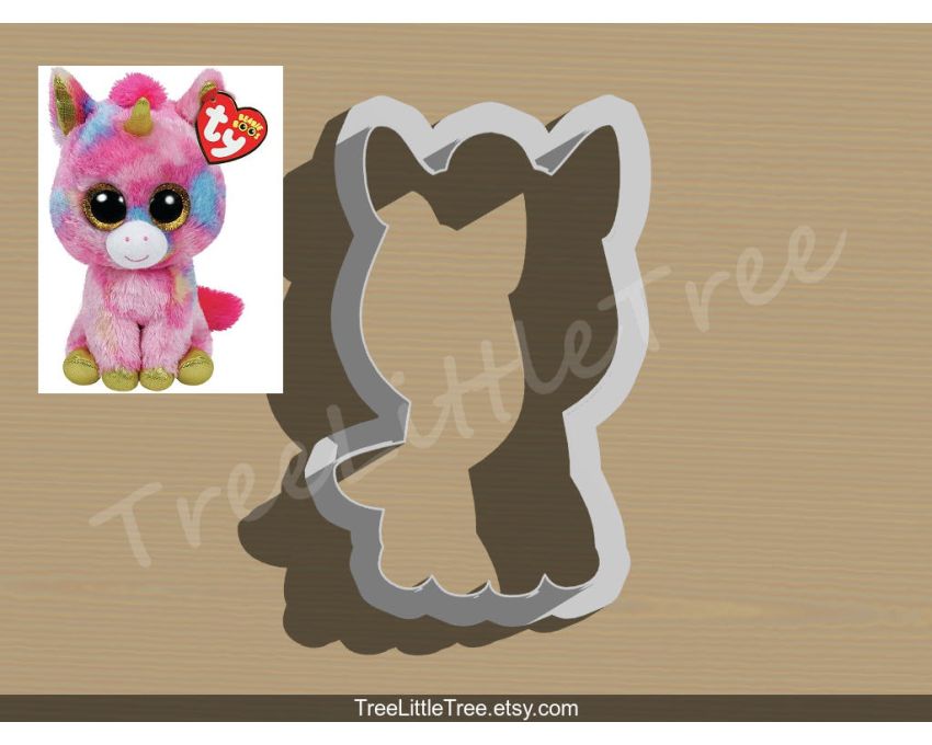 Cute Beanie Boo Cookie Cutter. Toy Cookie Cutter
